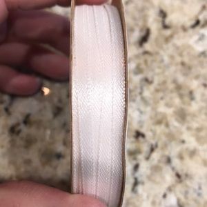 NWT Offray 1 Spool of White Ribbon
